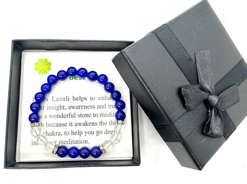 8mm Gemstone Bracelets with Box