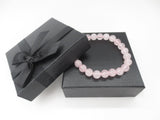 8mm Rose Quartz Gemstone Bracelet – Gift Box Included