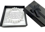 8mm Selenite (AA Quality) Gemstone Bracelet – Gift Box Included