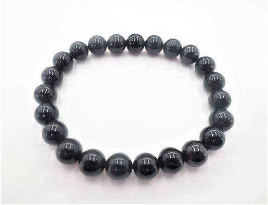 8mm Black Tourmaline Gemstone Bracelet – Gift Box Included