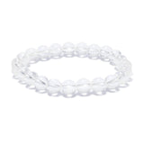 8mm Gemstone Bracelet without Gift Box - Rock Crystal