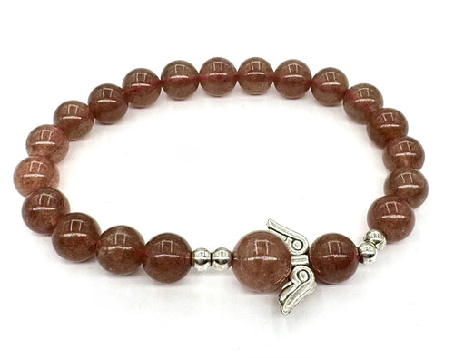 8mm Gemstone Angel Bracelets with Box