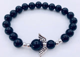8mm Angel Bracelet with Box - Onyx