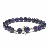 8mm Angel Bracelet without Box - Amethyst