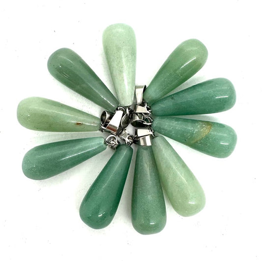 Aventurine Teardrop Pendant (10pcs)