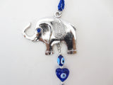 Blue Evil Eye Hanger with Elephant