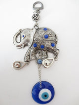 Blue Evil Eye Pendant Set with Elephant (6 pieces)