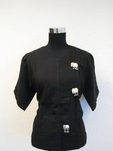 blouse with elephant