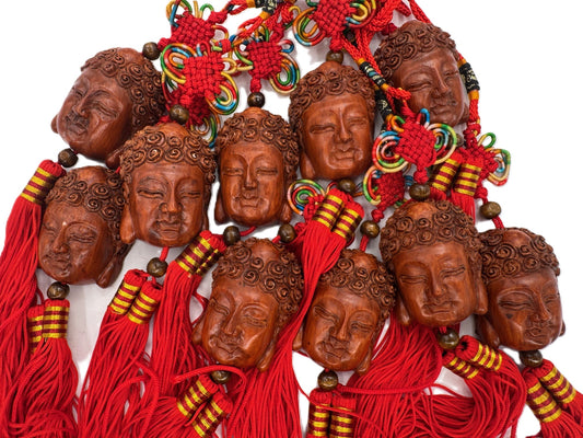 Boeddha's Hoofd Gelukshangers (6 stuks)
