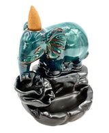 Burner Elephant - Backflow Incense Holder Moss Green