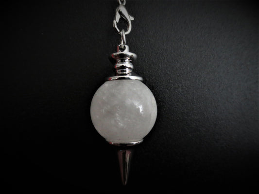 Rock Crystal Gemstone Pendulum Ball