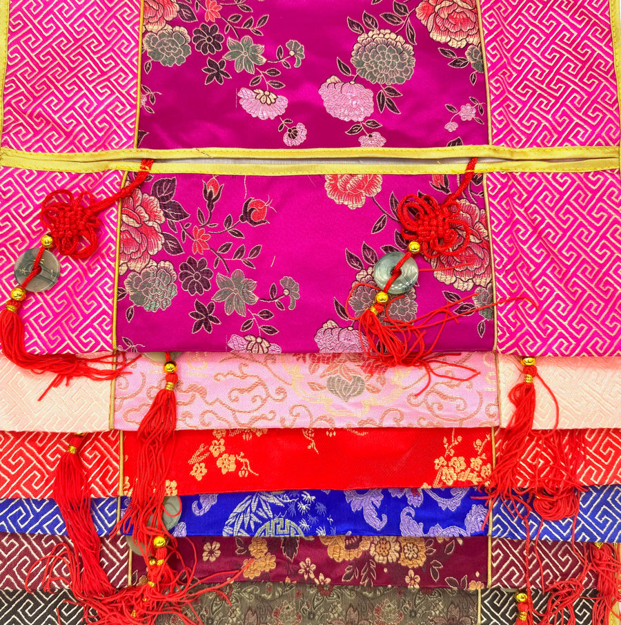 Chinese Tissue Box Cover - Pink