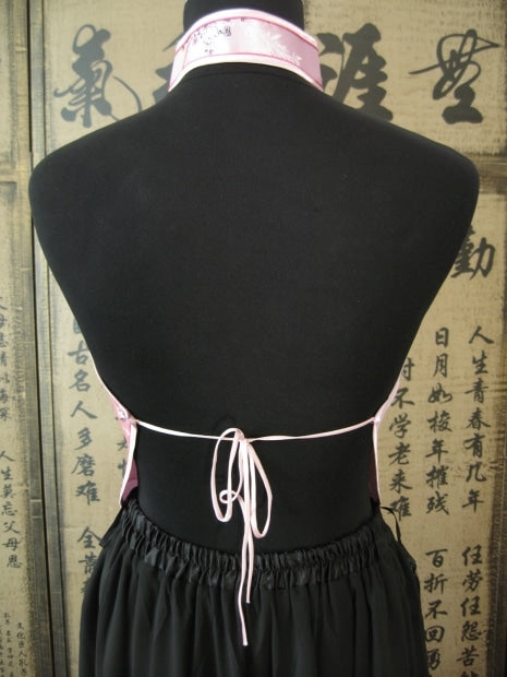 Chinese top with hole and flowers (pink)