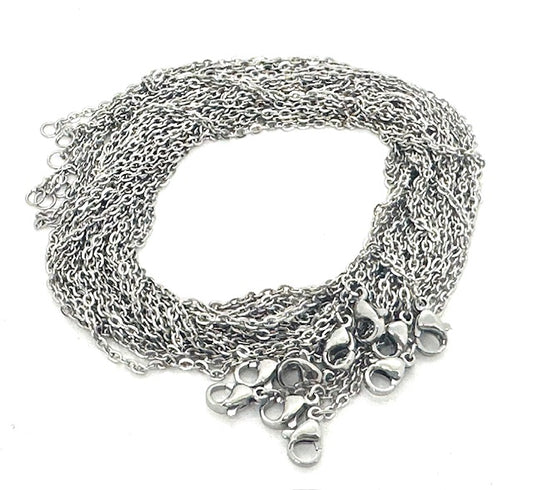 Edelstaal Ketting set van 10 stuks