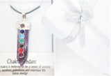 7 Chakra Gemstone Pendant Necklace (I) - Amethyst