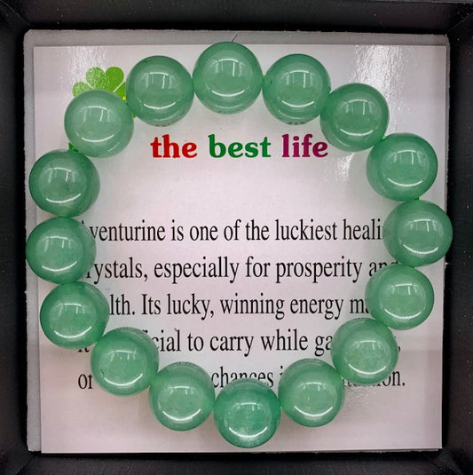 12 mm Edelsteen Armband met Cadeau Doos - Aventurijn
