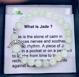 8mm Angel Bracelet with Box - Jade