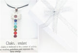 7 Chakra Gemstone Pendant Necklace (I) - Rock Crystal