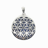 Blue Evil Eye Keychain Flower of Life Set of 6