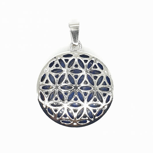 Blue Evil Eye Keychain Flower of Life Set of 6