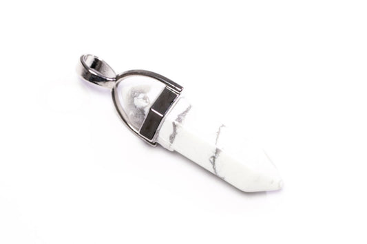 Gemstone Pendant - White Howlite