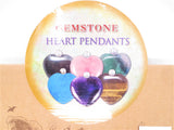 Gemstone Heart Pendants Necklace With Diamond Set of 12 pieces