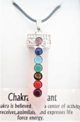 7 Chakra Gemstone Pendant Necklace (I) - Rose Quartz