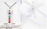 7 Chakra Gemstone Pendant Necklace (I) - Rose Quartz