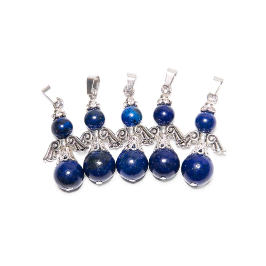 Angel Gemstone Pendant Set (5pcs) - Lapis Lazuli