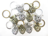 Angel caller keyhanger gold &amp; zilver (12pcs)