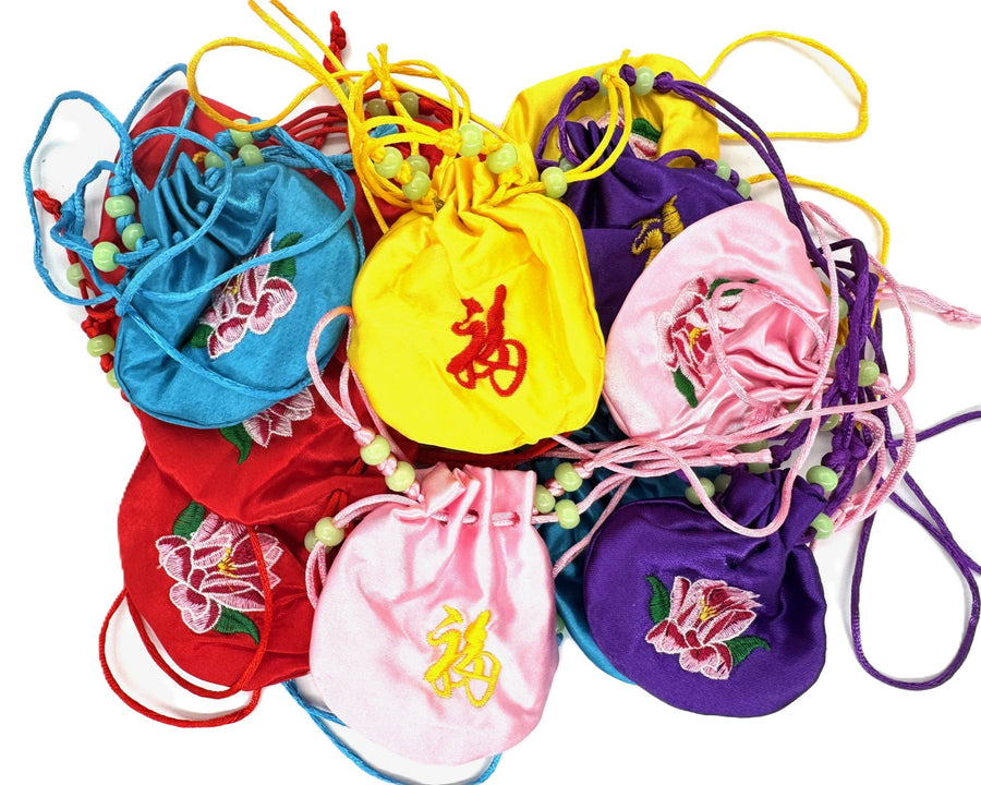 FU' Lucky Lotus Jewellery Pouch (12 pieces)