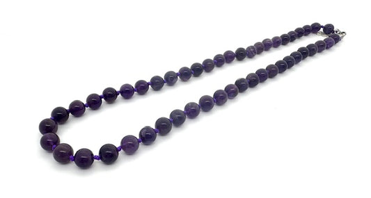 Groothandel – 8 mm Amethyst Kralenketting (zonder doosje)