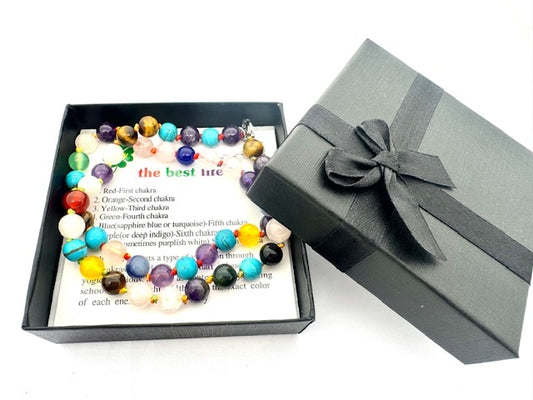 Groothandel – 8 mm Mixed Kralenketting (met doosje)