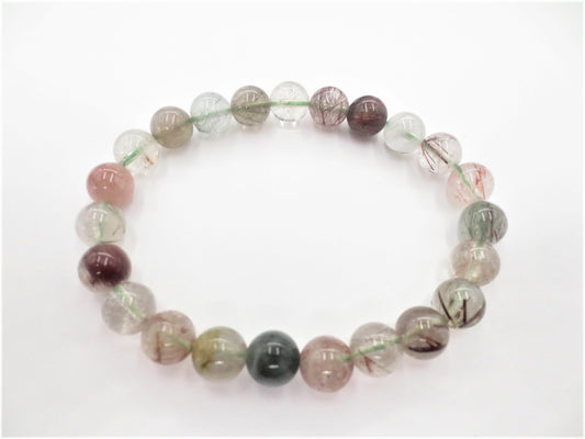 8mm Rutile Quartz Gemstone Bracelet – Gift Box Included
