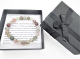 8mm Rutile Quartz Gemstone Bracelet – Gift Box Included