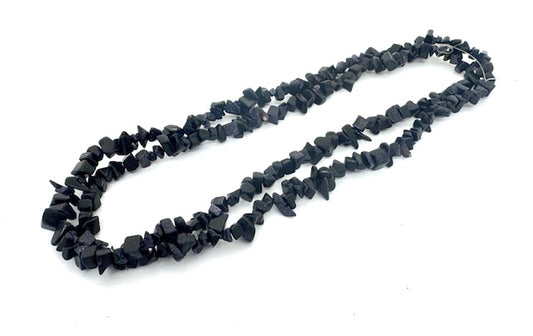 Wholesale Thin Blue Sandstone Gemstone Chip Necklace