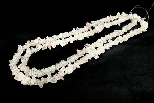 Groothandel Dunne Rozenkwartz Edelsteen Chip Ketten