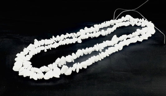 Wholesale Thin White Marmer Gemstone Chip Necklace