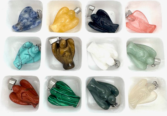 Wholesale - Gemstone Angel Pendant Set