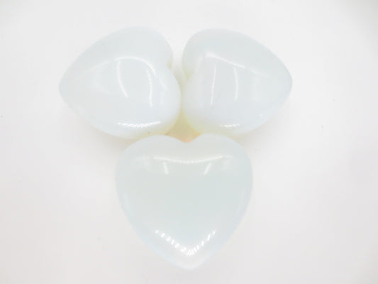 Gemstone Heart with Gift Bag - Opal (3pcs)