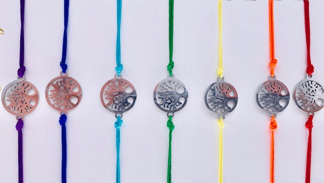 Adjustable 7 Chakra Tree of Life Bracelets