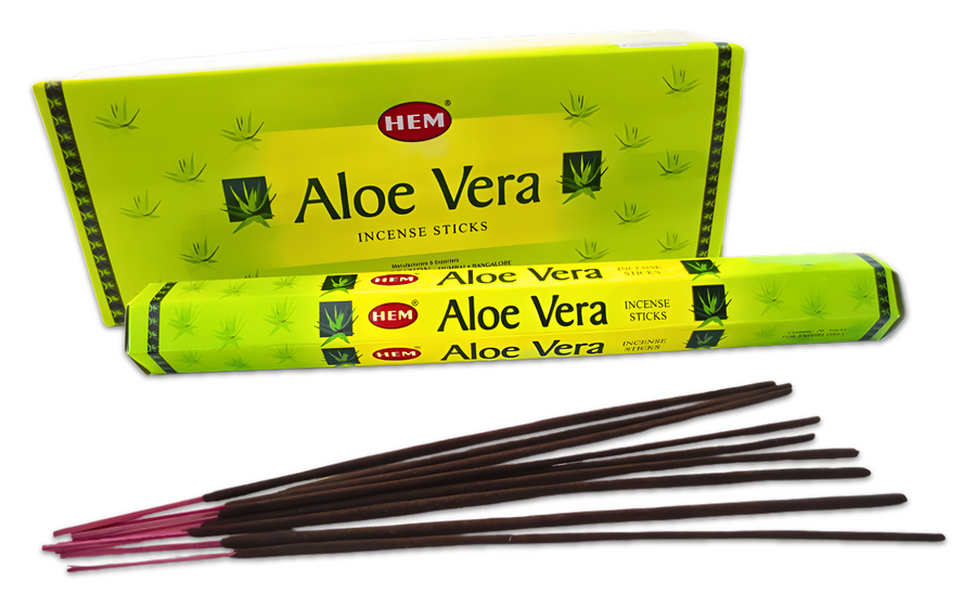 HEM Aloe Vera Hexa Incense Sticks