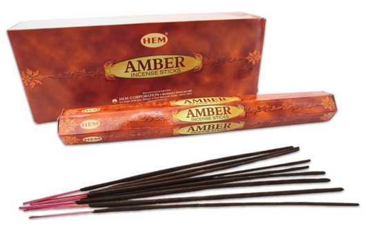 HEM Amber Hexa Incense Sticks