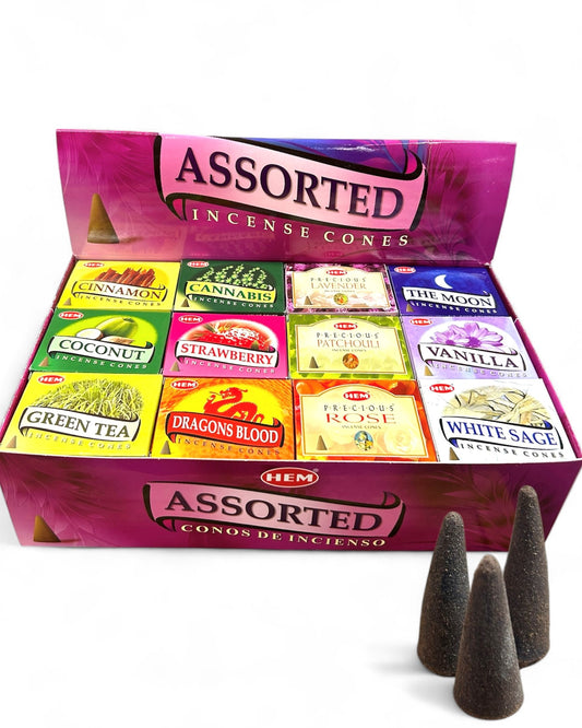 HEM Assorted Incense Cones Set (48 pieces)