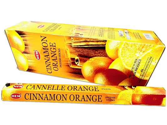 HEM Cinnamon Orange Hexa Incense Sticks