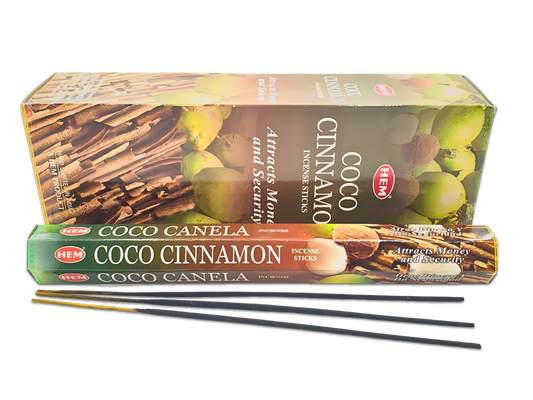 HEM Coco Cinnamon Hexa Incense Sticks