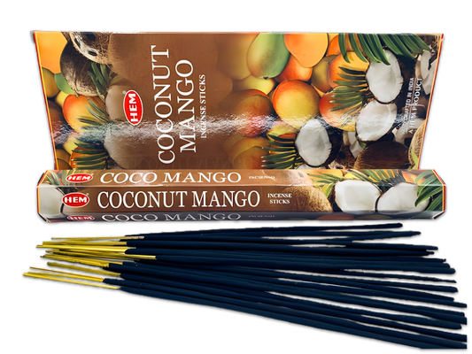 HEM Coconut Mango Hexa Incense Sticks