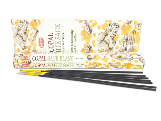 HEM Copal White Sage Hexa Incense Sticks