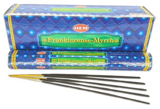 HEM Frankincense-Myrrh Hexa Incense Sticks