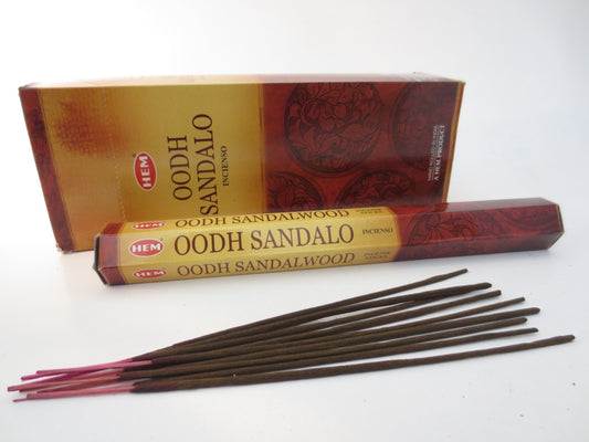 HEM Hexa Incense Sticks - Oodh Sandalwood